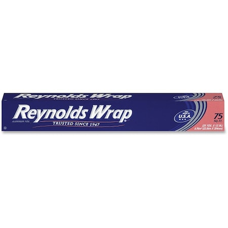 Reynolds Standard Aluminum Foil Roll, 12"x75', 35/CT, Aluminum PK RFPF28015CT